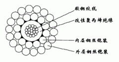 WGSB-8.00mm單芯改性聚丙烯絕緣雙鋼絲鎧裝承荷探測(cè)電纜